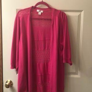 Pink CJ Banks Cardigan - Sweater